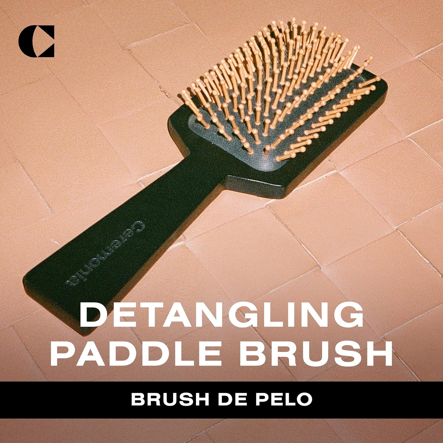 Ceremonia Brush de Pelo Bamboo Sustainable Paddle Brush for Thick Hair & Scalp Stimulation - Image 2