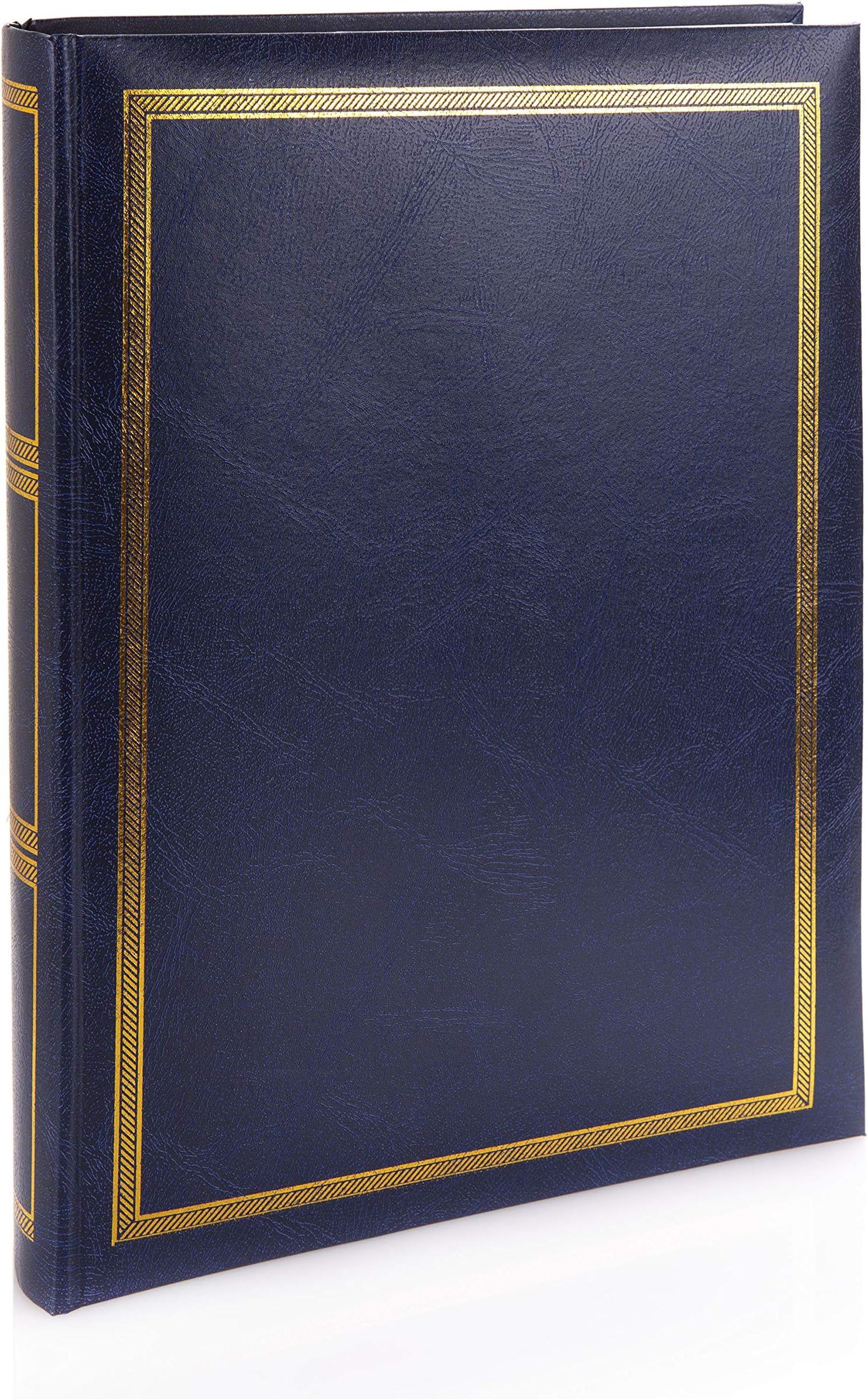 Kenro Sonata Series Navy Blue Faux Leather Photo Album with 50 Self Adhesive Pages Fits 200 Photos 6x4 inch/10x15cm - NR101UE