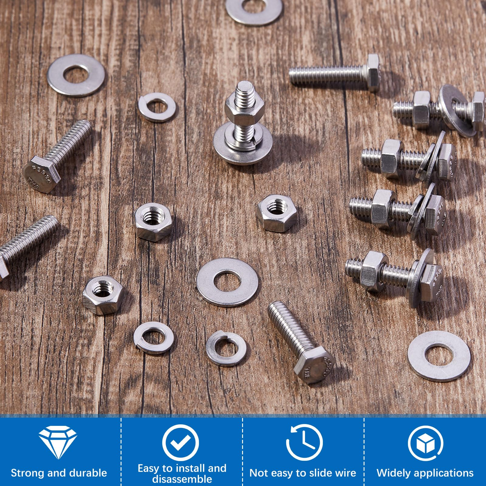 REPLACEMENT EXHAUST BOLT AND NUT COMBO - UNIVERSAL main image 0