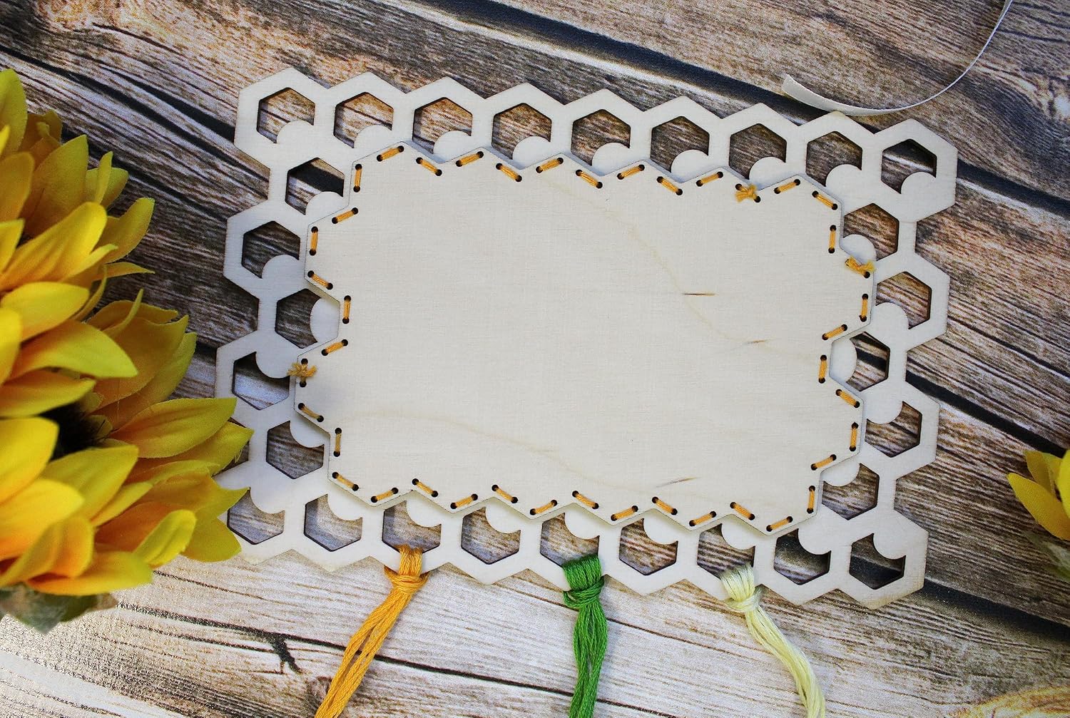 Bea Plywood Thread/Floss Organizer. Cross Stitch kit on Plywood MP Studia. OP-025