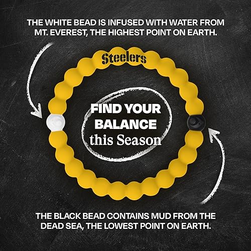 Miniatura 270 de Lokai NFL Football Collection - Pulseras de cuentas para hombres y mujeres, joyería de silicona, pulsera de moda para un ajuste cómodo