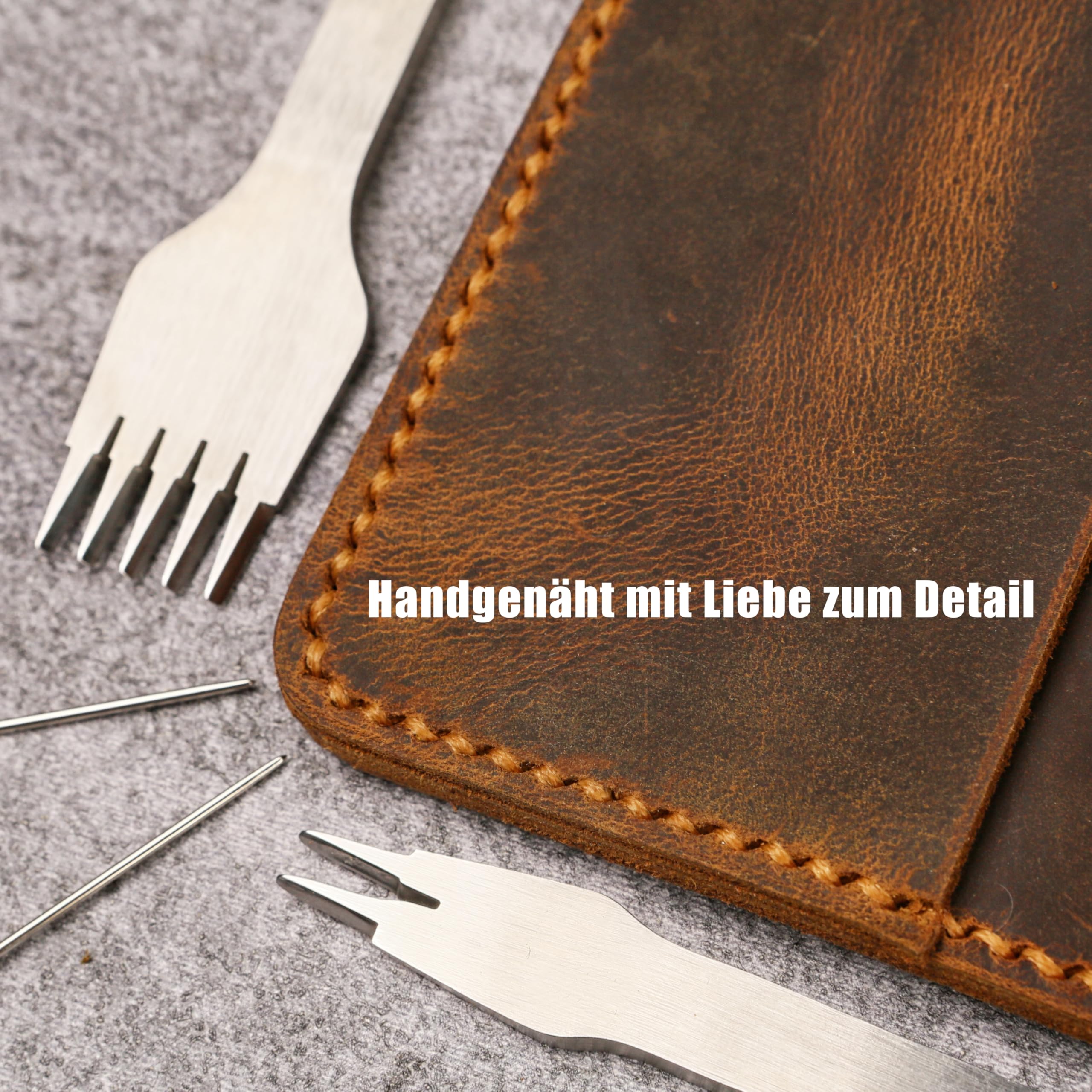 A5 Leder Organizer Ringbuch, Vintage Notizbuch, Gravur personalisiert