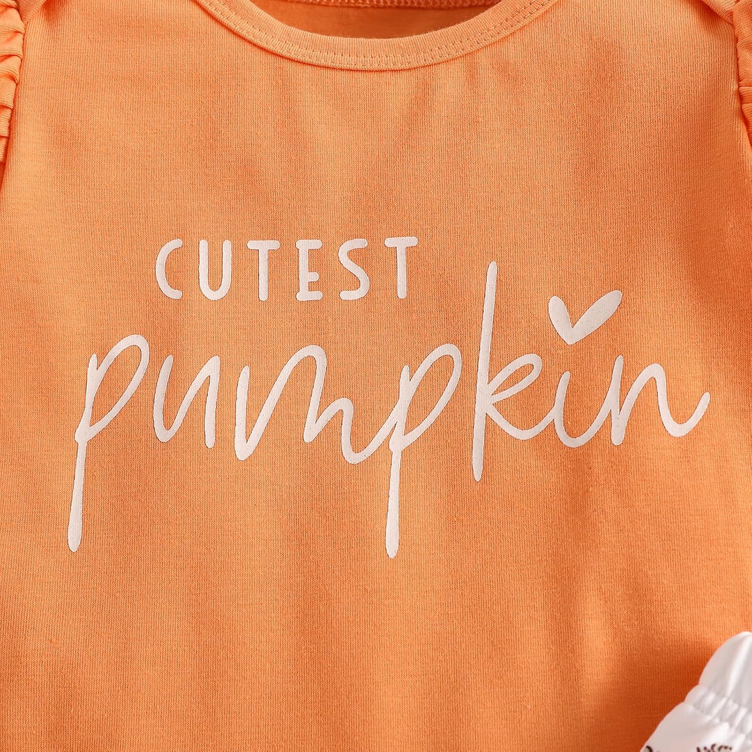 Baby Girl Halloween Outfit My First Halloween Romper Pumpkin Bell Bottoms Cute Newborn Infant Fall Winter Clothes - Image 6