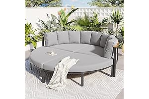 Brabrety Patio Furniture Set, 4 Piece Outdoor Conversation Set