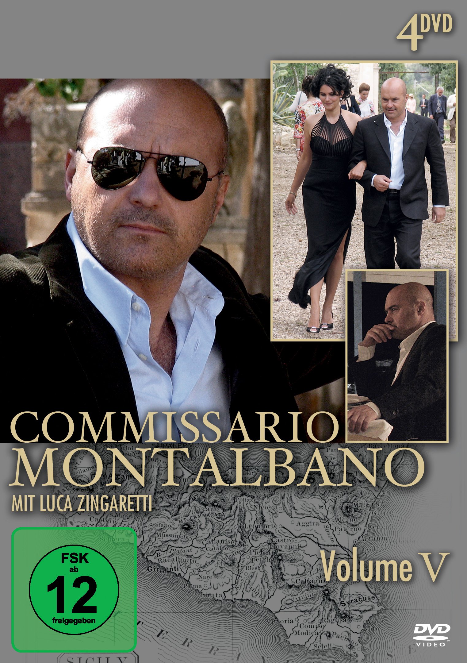 DVD Commissario Montalbano Vol. 5, edición importada de Alemania para amantes del suspense