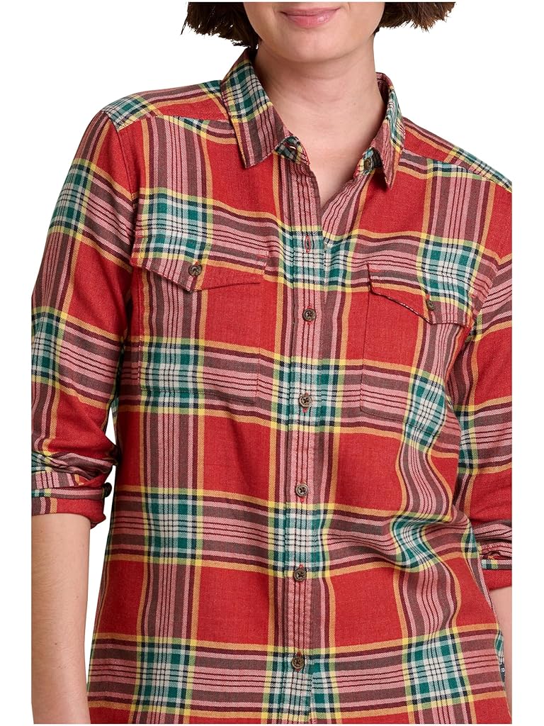 Red Toad&Co Re-Form Flannel Long Sleeve Shirt