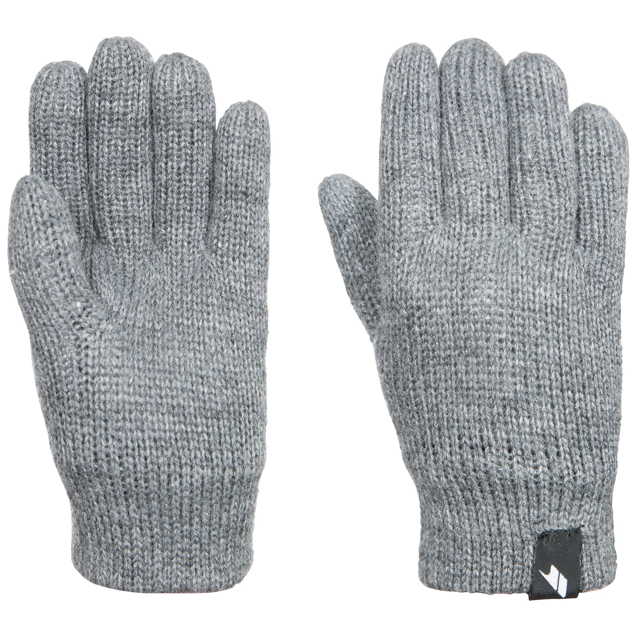 Trespass Unisex Kids Light Grey Kids Knitted Gloves Bargo