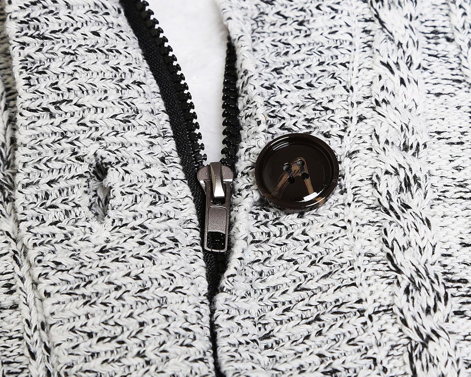 60% оƒƒ Dіѕсоunt Sidefeel Women Hooded Knit Cardigans Button Cable Sweater Coat