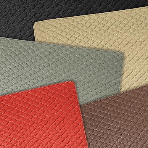 Miniatura 10 de FH Group Deluxe, piel sintética, patrón de diamante, forro de carga de 32 pulgadas, abeto universal para automóviles, camiones y SUV (negro) F16501