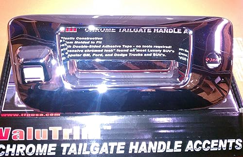 Miniatura 3 de TFP 622CAVT - Manija para portón trasero, cromada, compatible con ChevyGMC SilvrSierra 07-13 con cámara y ojo de cerradura