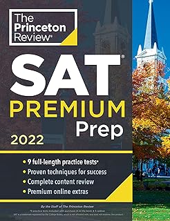 Princeton Review SAT Premium Prep, 2022: 9 Practice Tests + Review & Techniques + Online Tools (2021) (College Test Prepar...