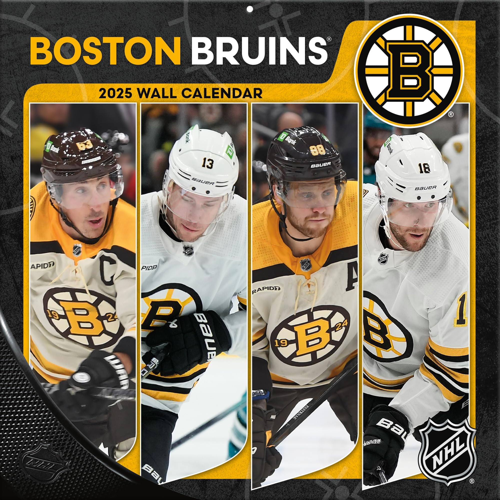 TURNER SPORTS Boston Bruins 2025 12x12 Team Wall Calendar (25998011932)