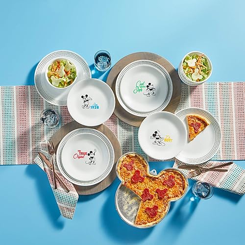 Miniatura 2 de Corelle Disney - Platos originales de Mickey Mouse el verdadero y original 8 unidades