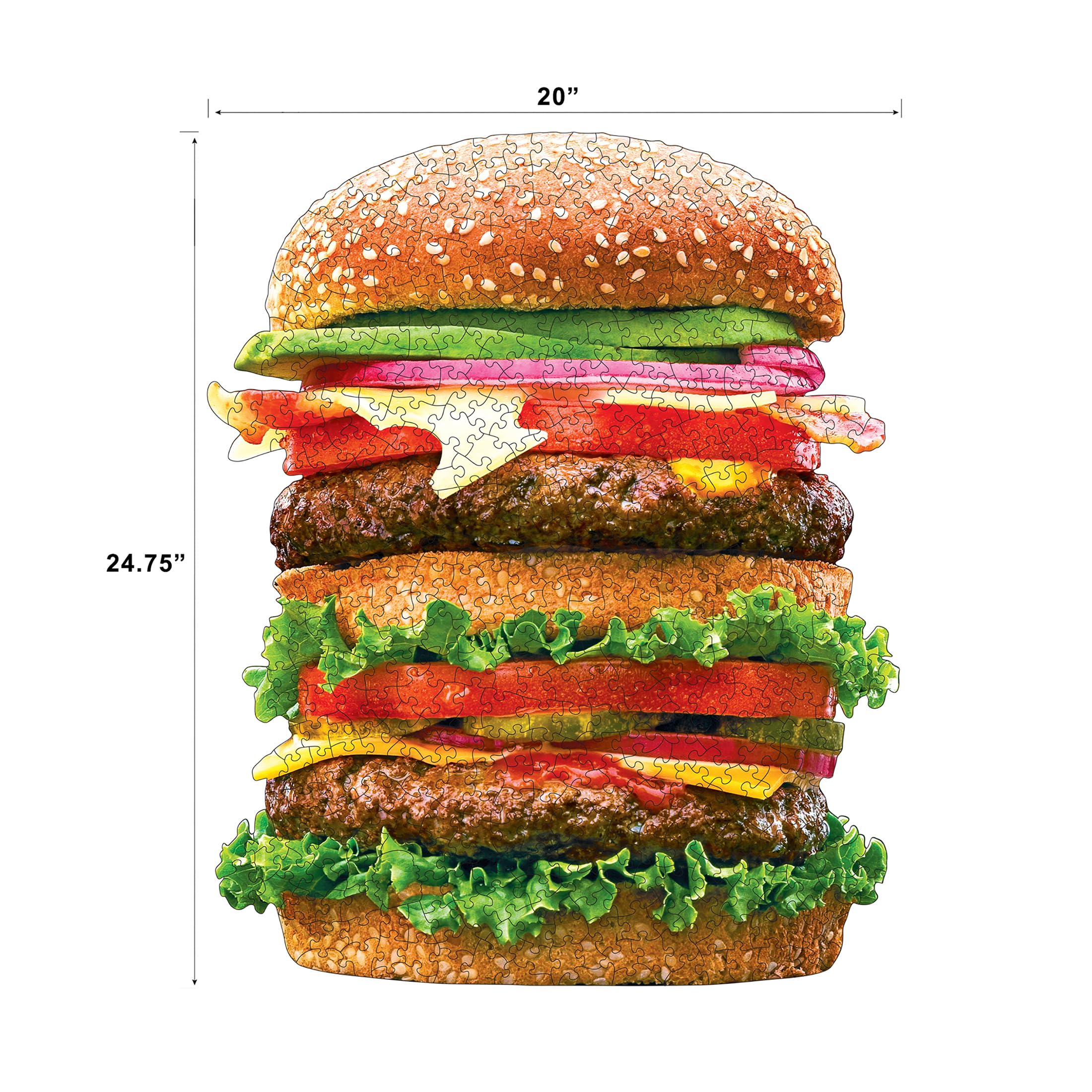 Amazon.com: RoseArt - Big Shaped - Juicy Burger - 500 Piece Jigsaw