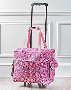 rolling sewing machine tote walmart