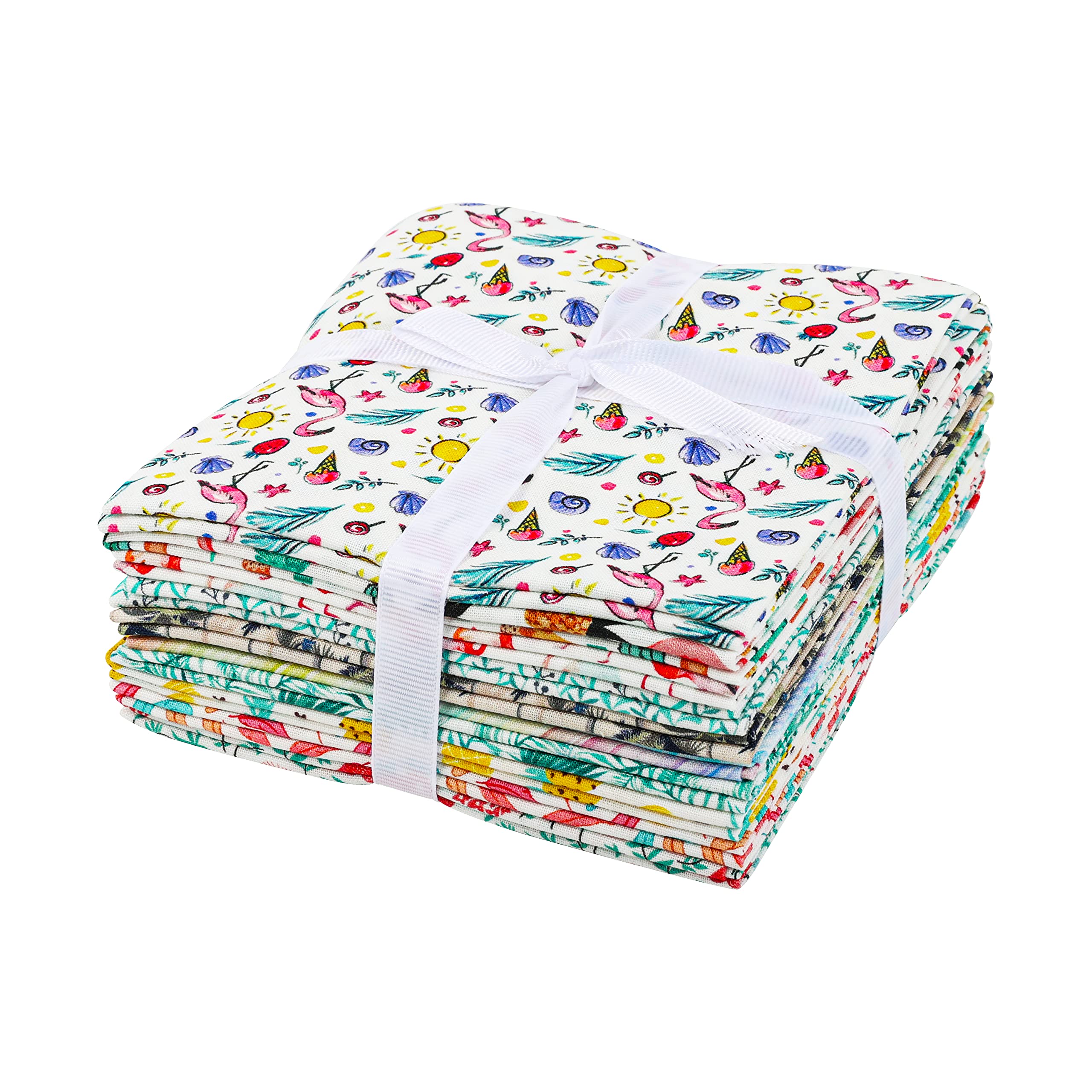 Craftido 10pcs 18”x21”(46x53cm) Fat Quarters Fabric Bundles, Medium Weight 145g, 100% Cotton Fabric for Quilting Sewing - Image 4