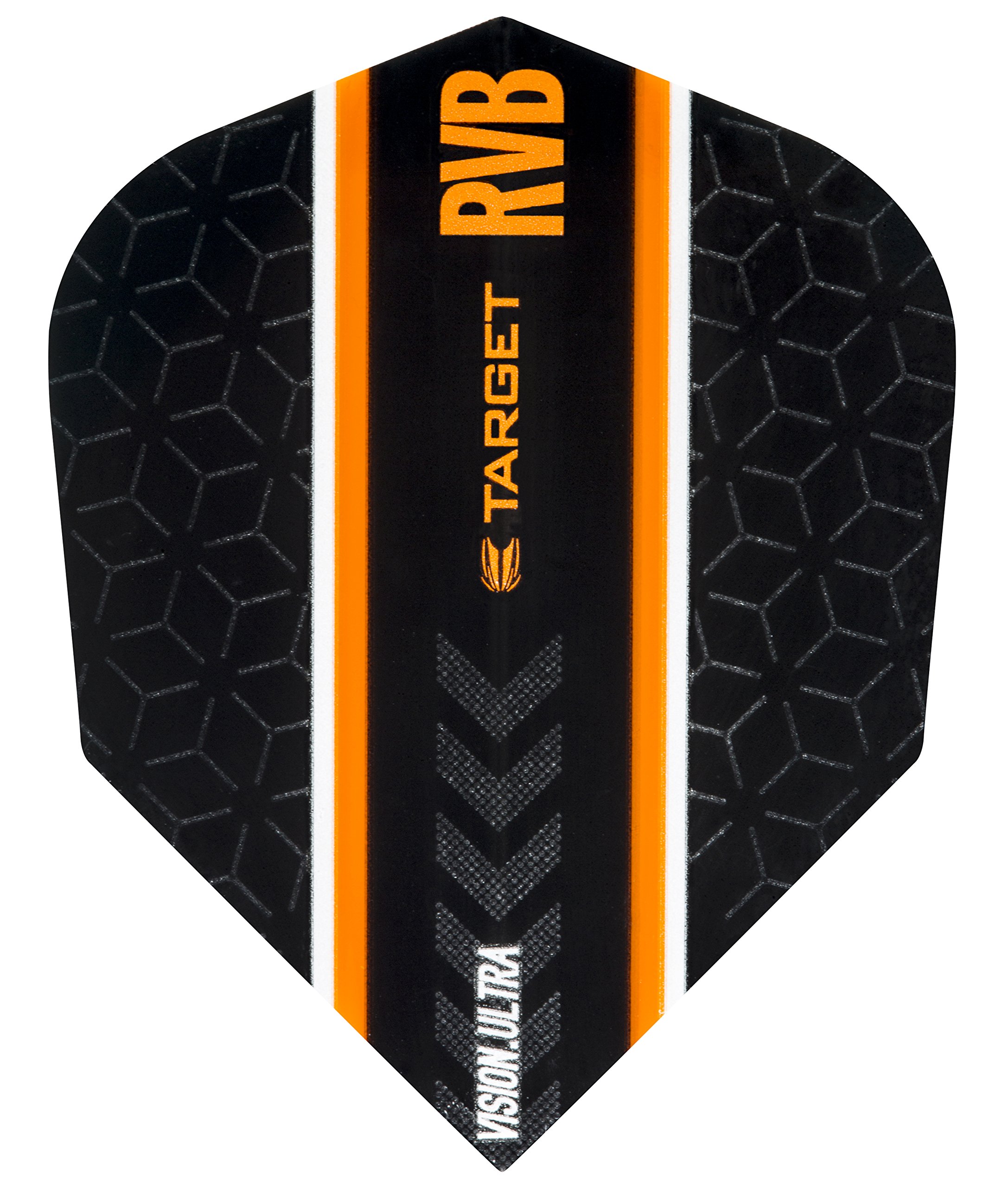 Bully Darts Target Vision Ultra RVB Black Barney No6 Shape Dart Flights - 2018 (3 Sets)