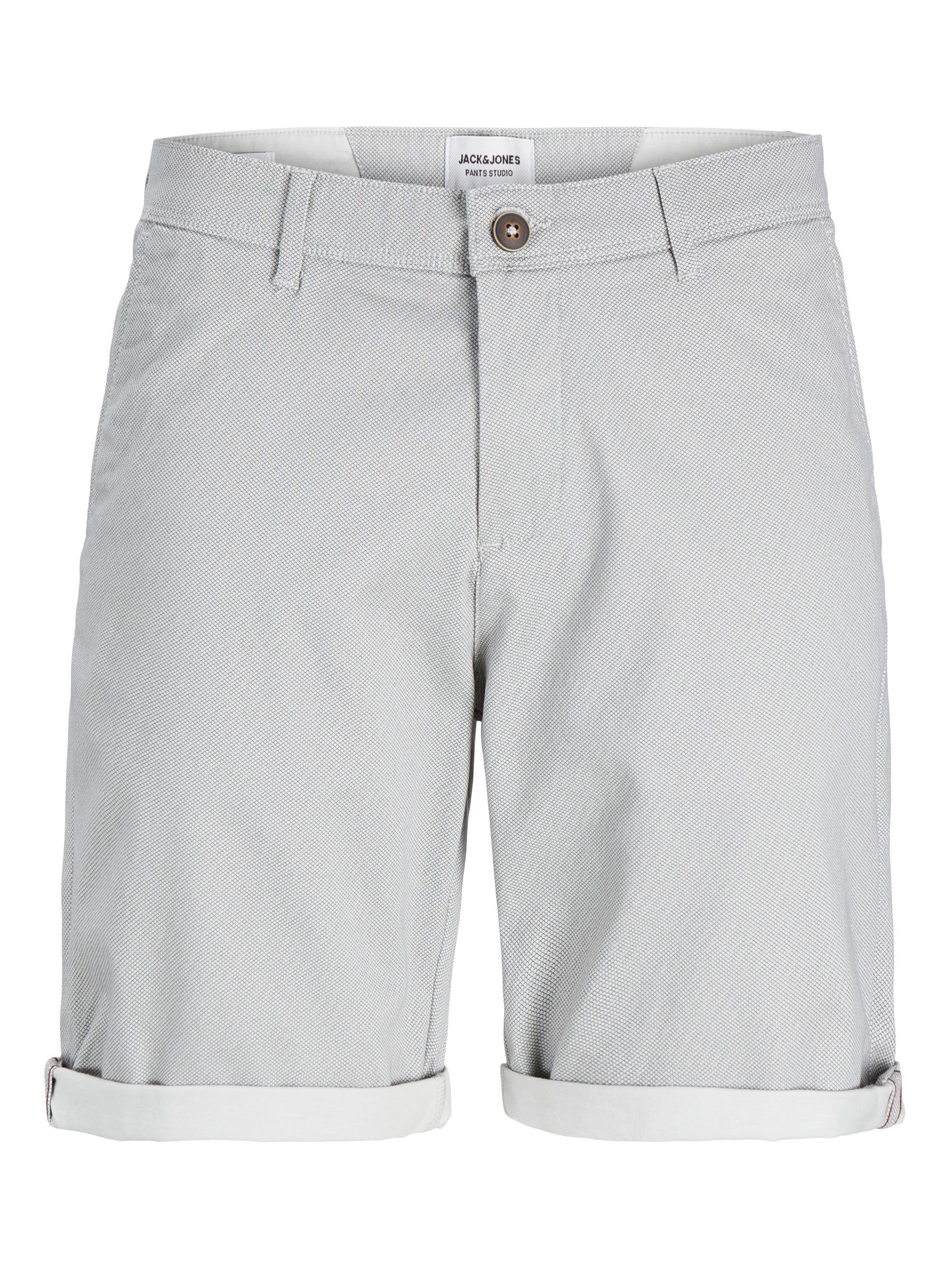 JACK & JONES Male Chino Shorts Regular Fit Chino Shorts, Oyster Mushroom, L