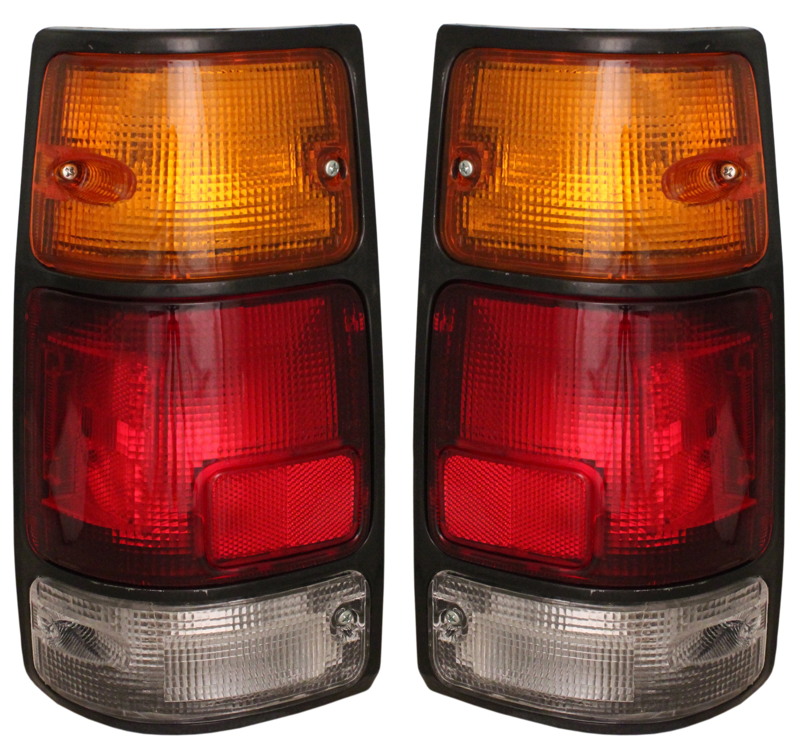 EAGLE EYES PAIR SET RIGHT & LEFT REAR/BACK TAIL LIGHTS TAILLIGHTS TAIL LAMPS BLK