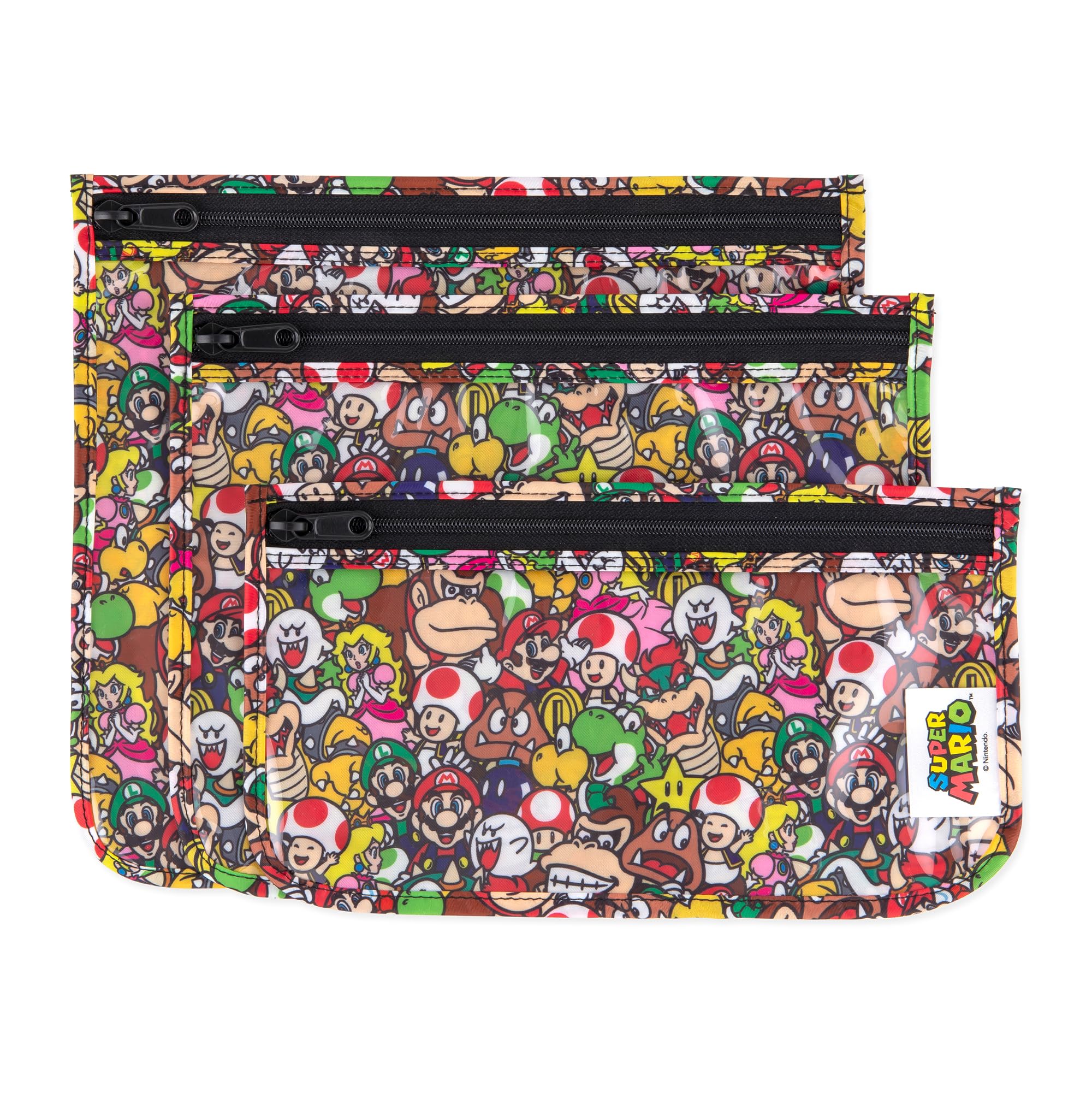 BumkinsTravel Bag, Toiletries, TSA Approved Zipper Bag, Quarter Size Clear Baby Diaper Organizer Bag