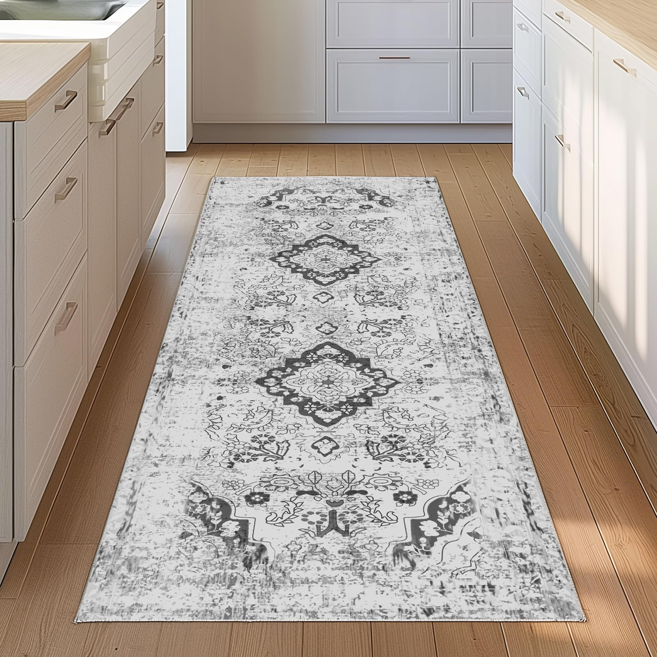 Runner Rug for Kitchen Living Room Hallway Entryway Hall Bathroom Laundry Mat Long Bedroom Bedside Carpet Home Decor House Accessories Apartment Essential Dorm Haves Ft 5 6 7 8 9 10 12 Foot
