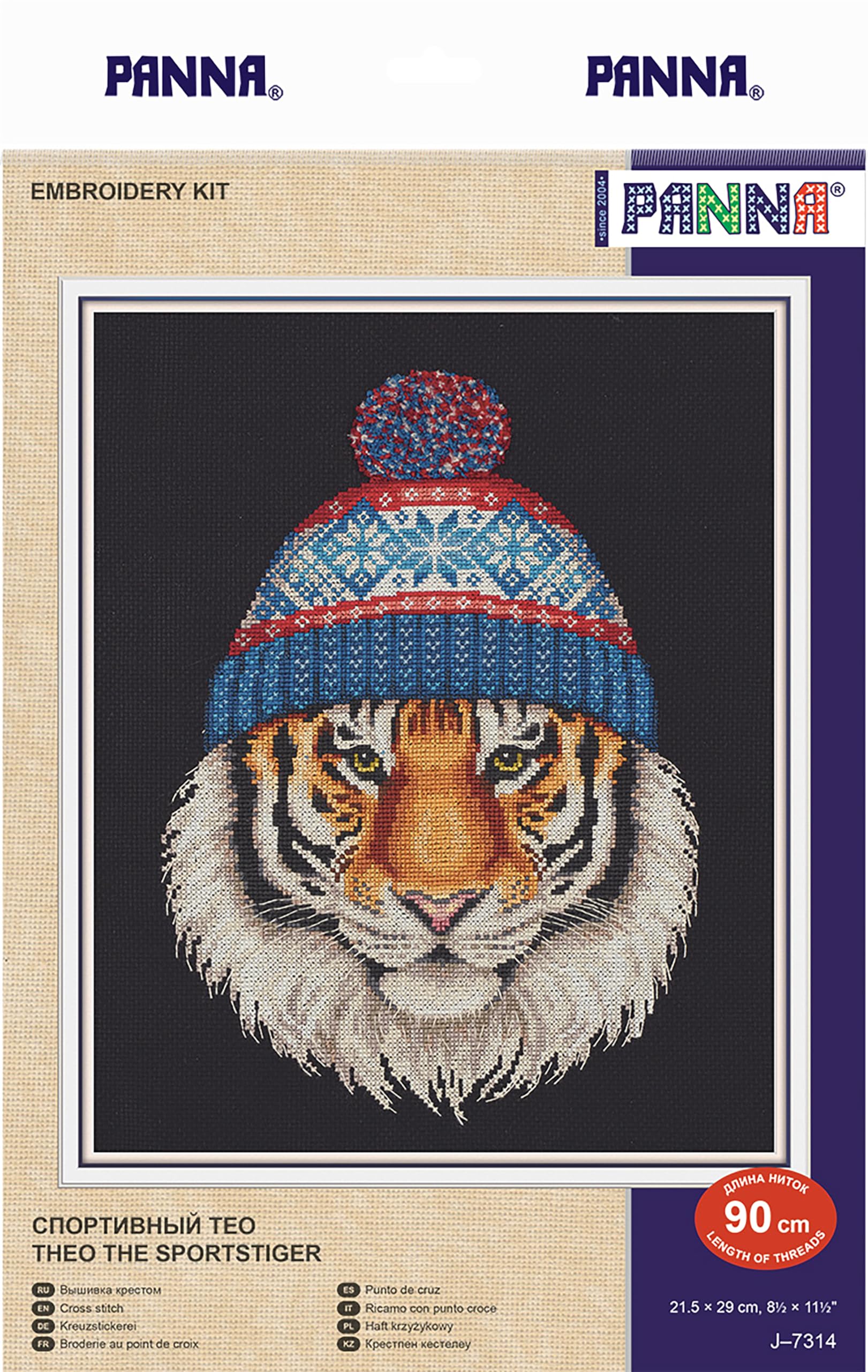 Amazon.com: PANNA - Counted Cross Stitch Kit - Theo The