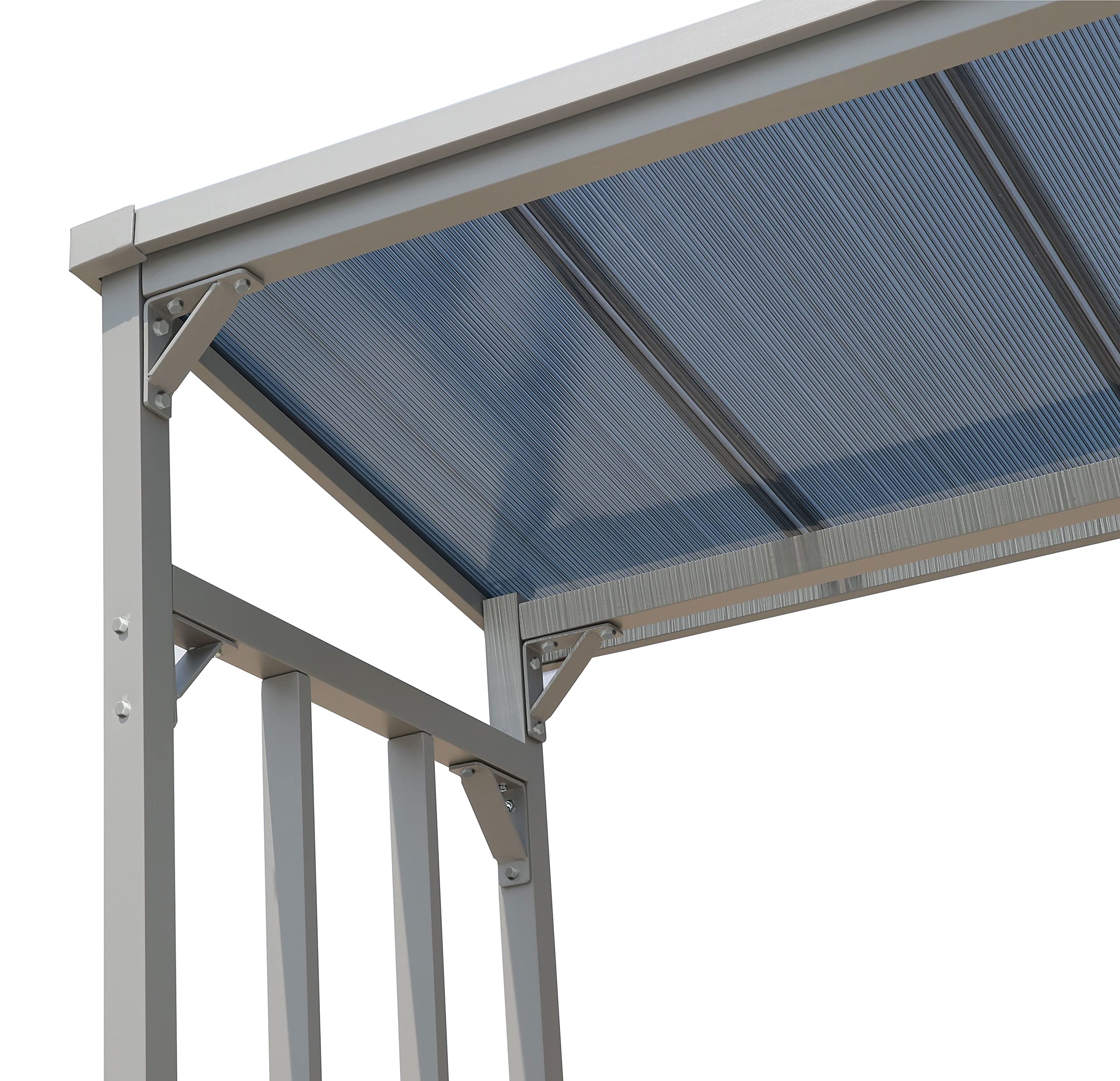 Scaffalatura in Alluminio per Legna da Ardere 185x70x185 cm 2,3 m3