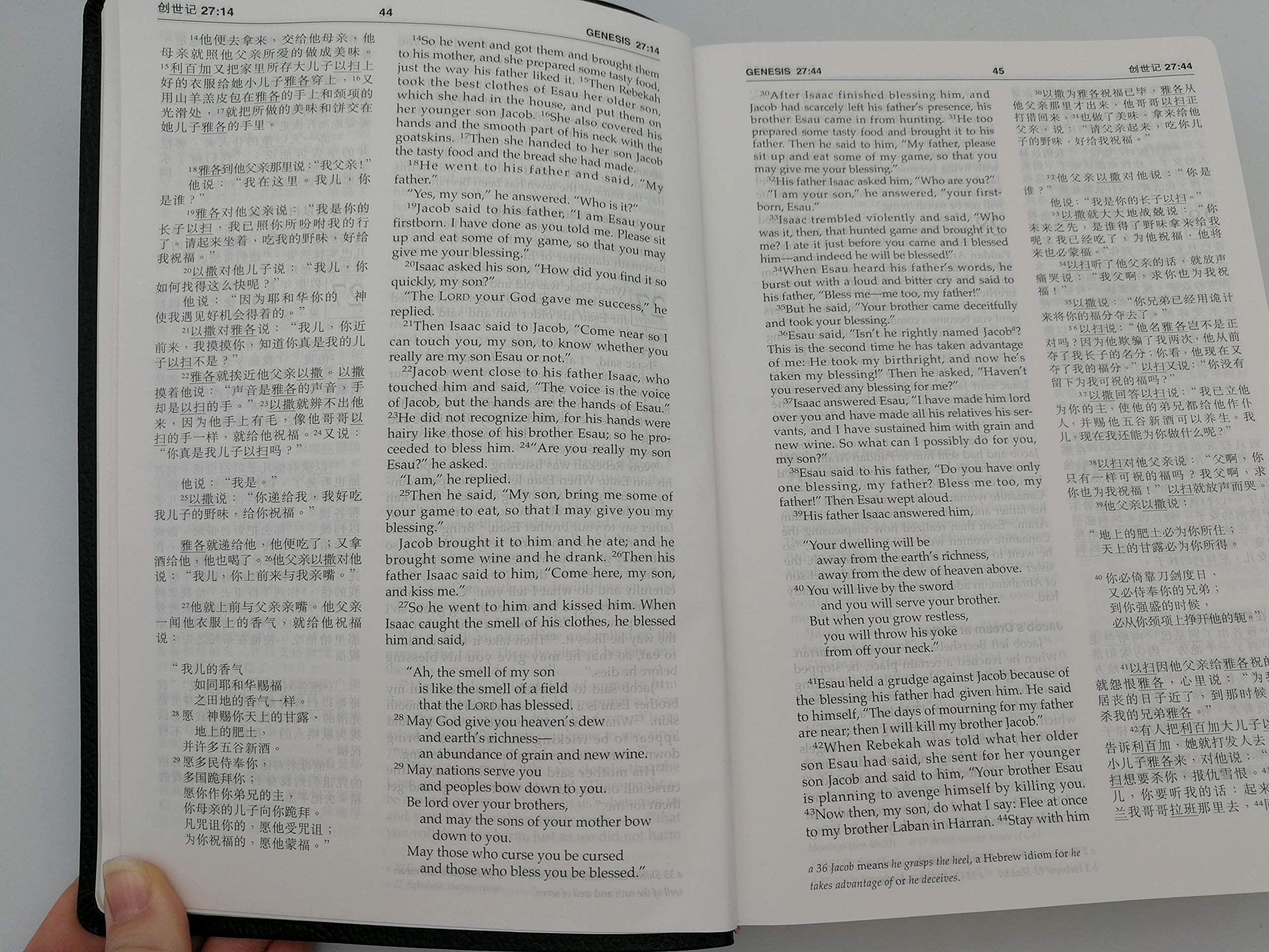Amazon.com: Chinese/English CUV/NIV Bible 中英聖經和合本．黑色真皮