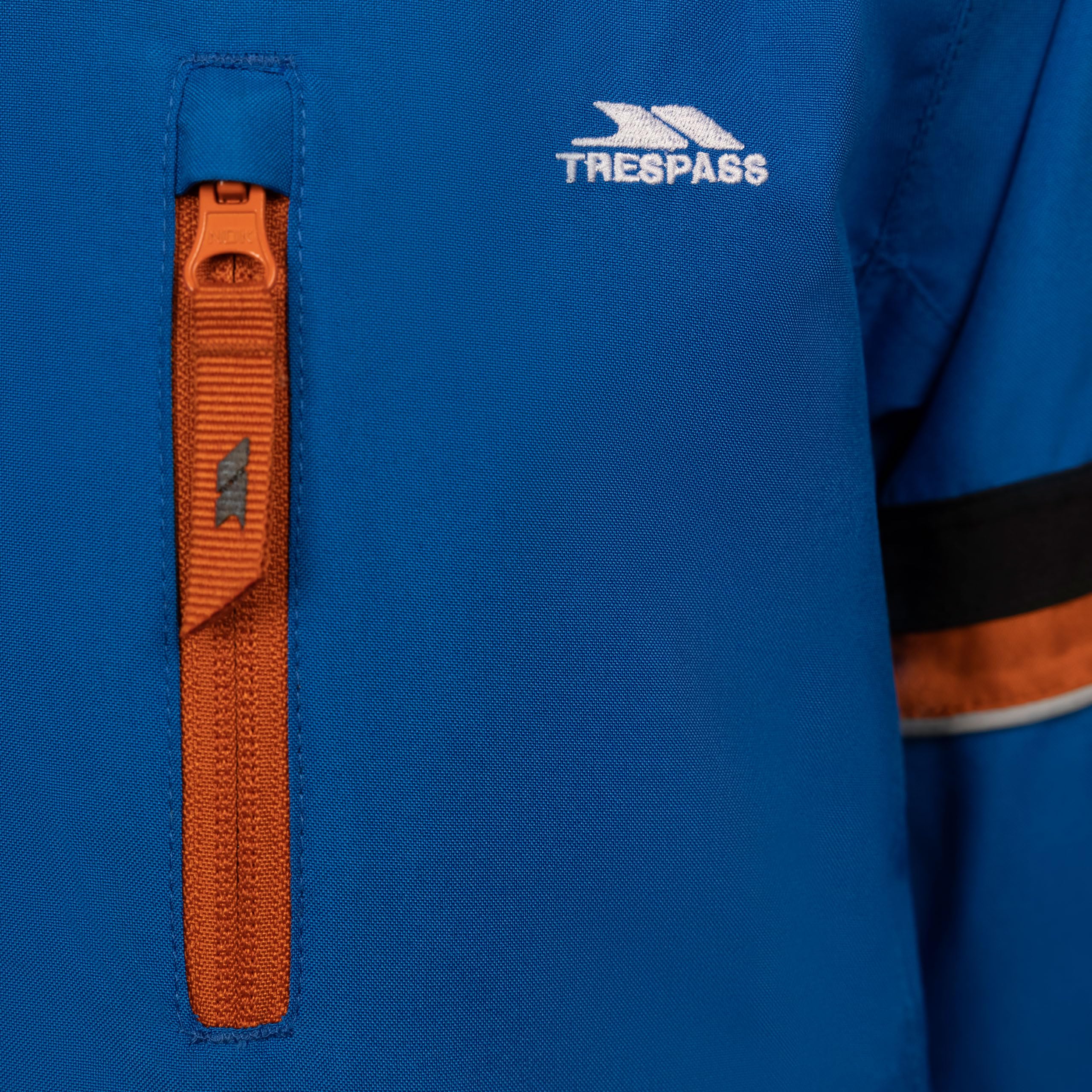 Trespass Giacca da sci per ragazzi Peter - imbottita, impermeabile, antivento, cappuccio staccabile, tasche con cerniera, maniche riflettenti, tasca skipass, snowbreak, orlo regolabile, polsini