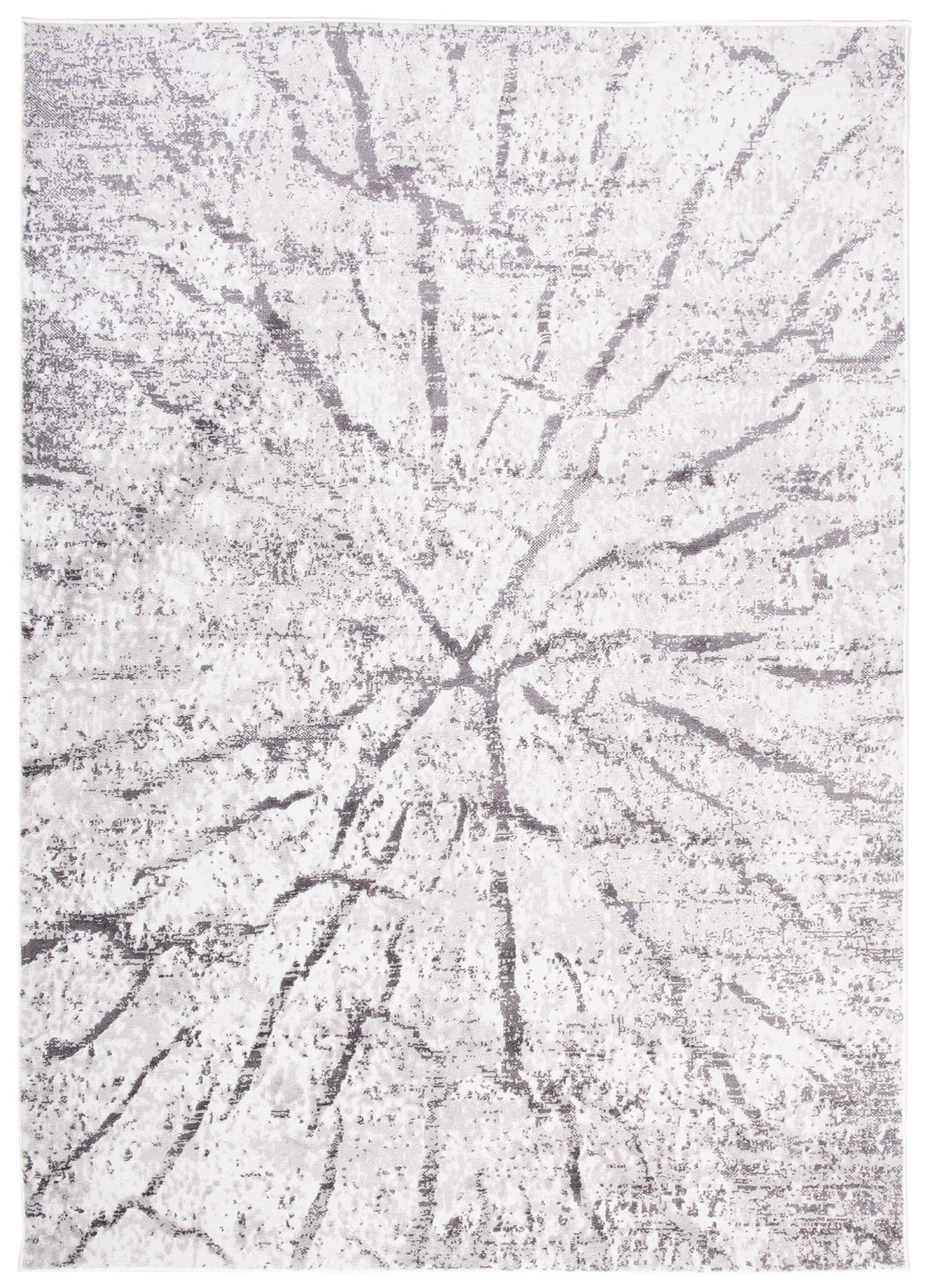 TAPISO Sky Tapis de Salon Chambre Salle à Manger Adulte Bureau Design Moderne Anthracite Gris Clair Moucheté Motif Abstrait Poil Court Moelleux 140 x 200 cm