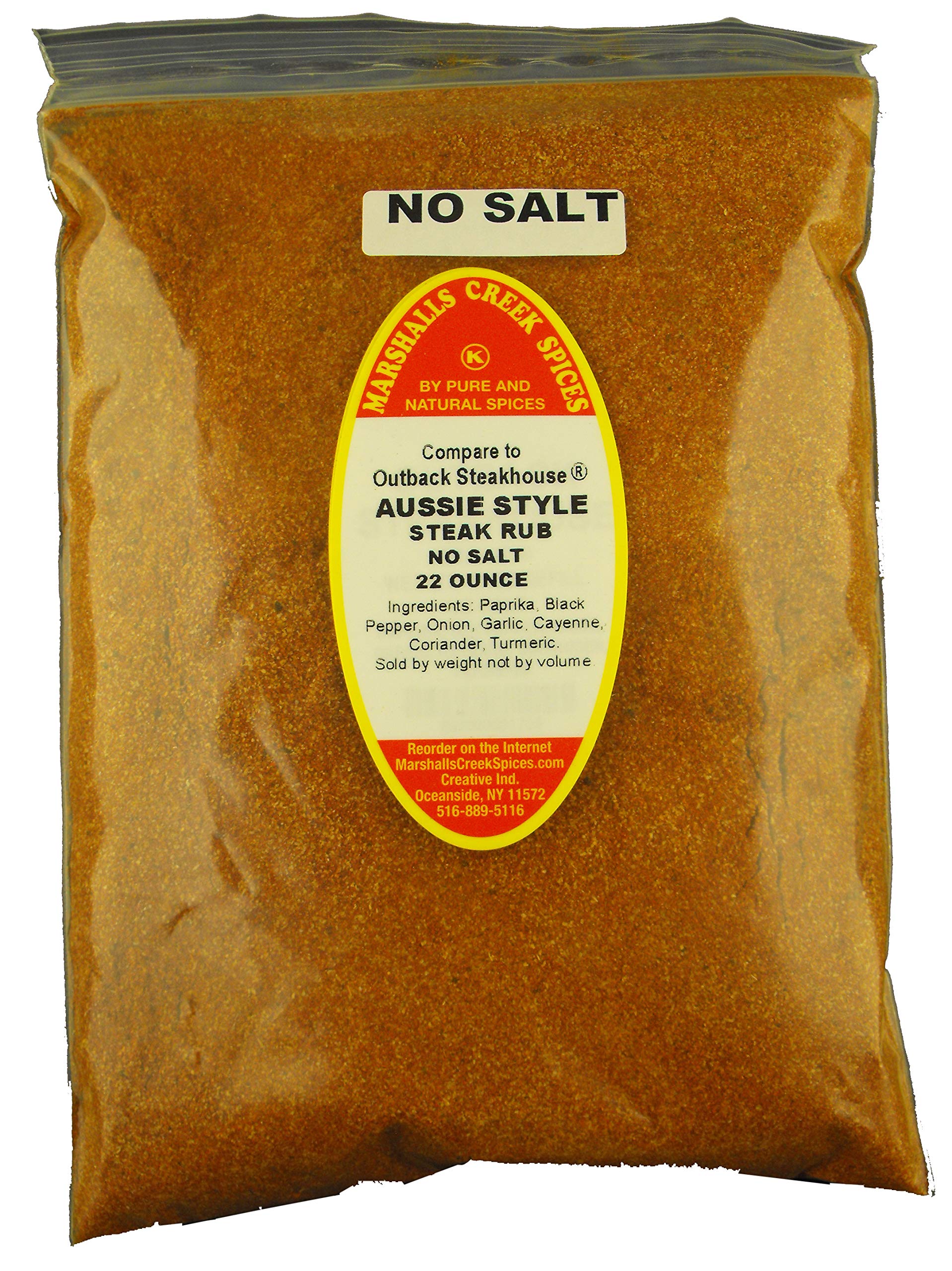 XL REFILL Marshalls Creek Spices Aussie Steak Rub No Salt, 22 oz, Compare  to OUTBACK STEAKHOUSE …