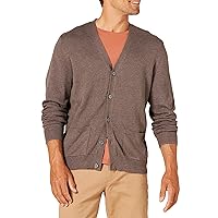 Amazon Essentials Cardigan da uomo in cotone, marrone erica