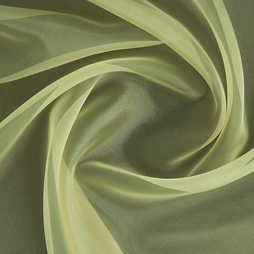 Miniatura 1 de ZELOUF FABRICS Legacy Organza  Tela de The Yard  Bricolaje, costura, boda, novia, vestido, baile, disfraz, manualidades  1 yarda