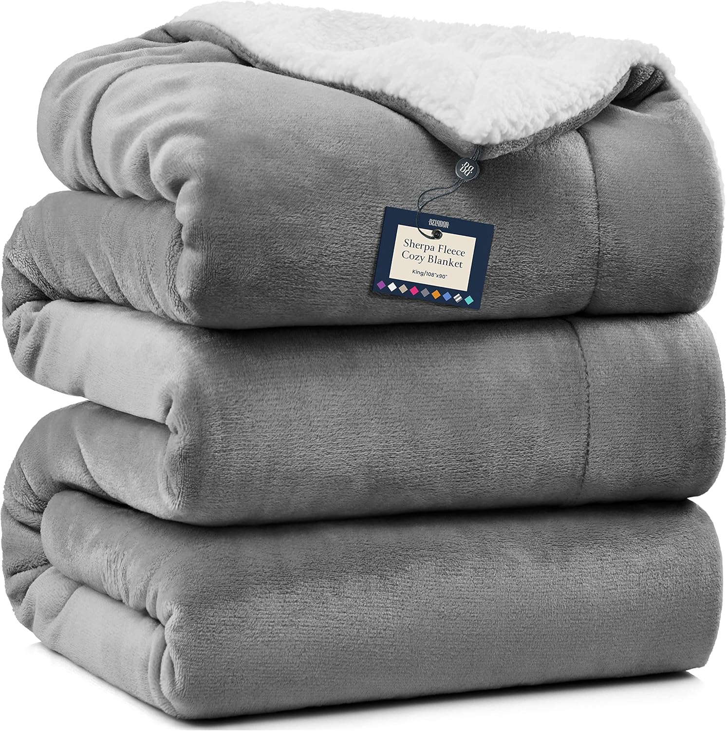 BELADOR Bed Blanket Fleece Blankets King Size 90"x108