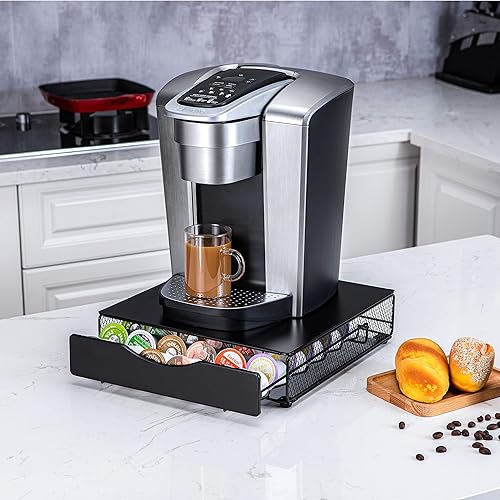 Miniatura 6 de Rice rat K - Cajón para mostrador pequeño para Keurig K-Cup, con tapa de hierro (36 cápsulas)