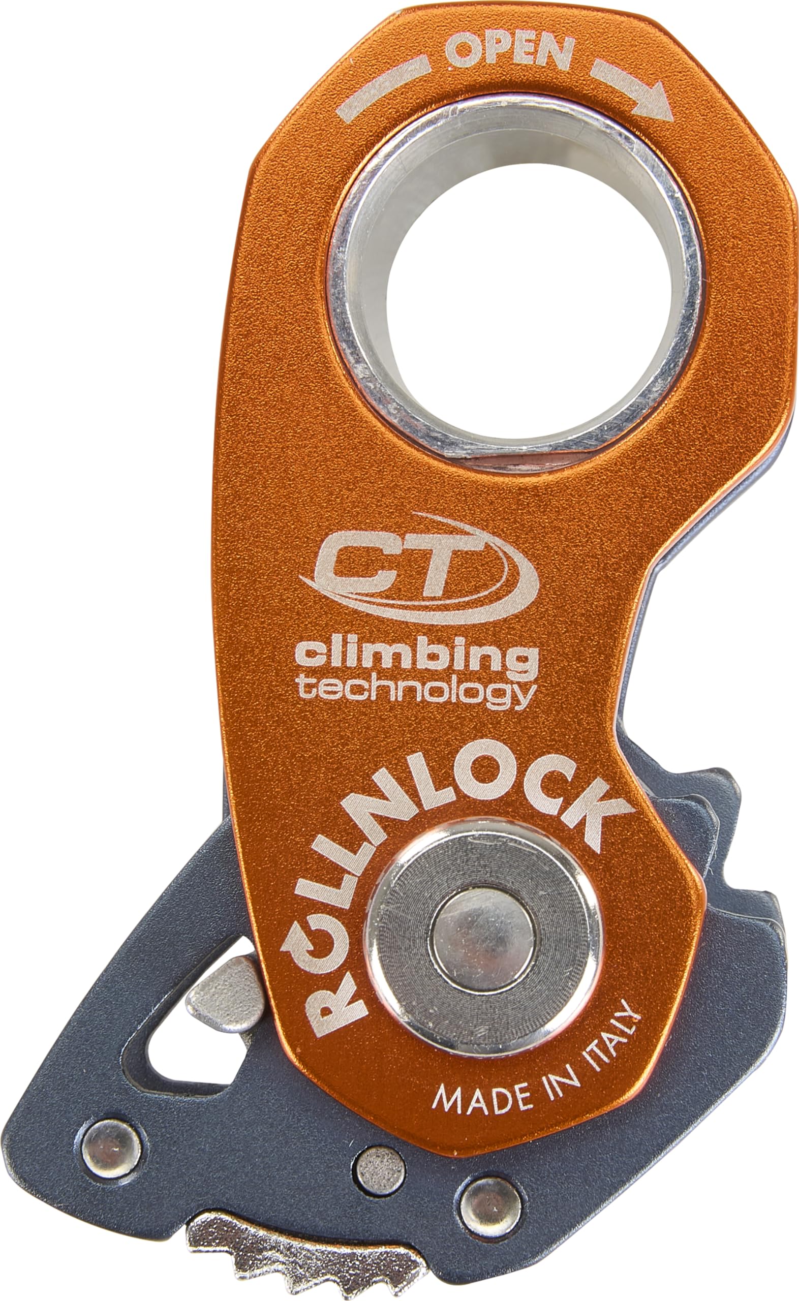 Climbing Technology Rollnlock - Bloqueador Unisex para Adultos, Antracita, Naranja, Talla única