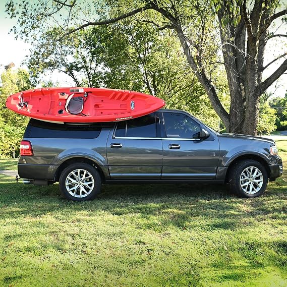EZLoad Retractable Roof Rack Cargo Carrier Drop-Down Lift Assist Basket Fits Factory Rails & Crossbars Heavy Duty Slide-Out Luggage Holder for Easy Loading