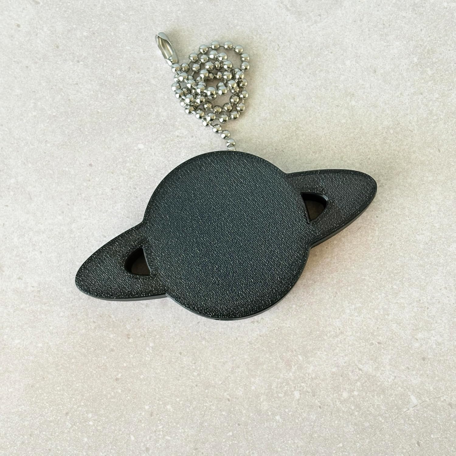 Galaxy 3D Printed Ceiling Fan Pull Chain, Novelty Fan & Light Pull, Cosmic Space Themed Cloud Rocket Planet Sun Star Moon Home Decor, Standard Size, Includes 12" Stainless Steel Chain