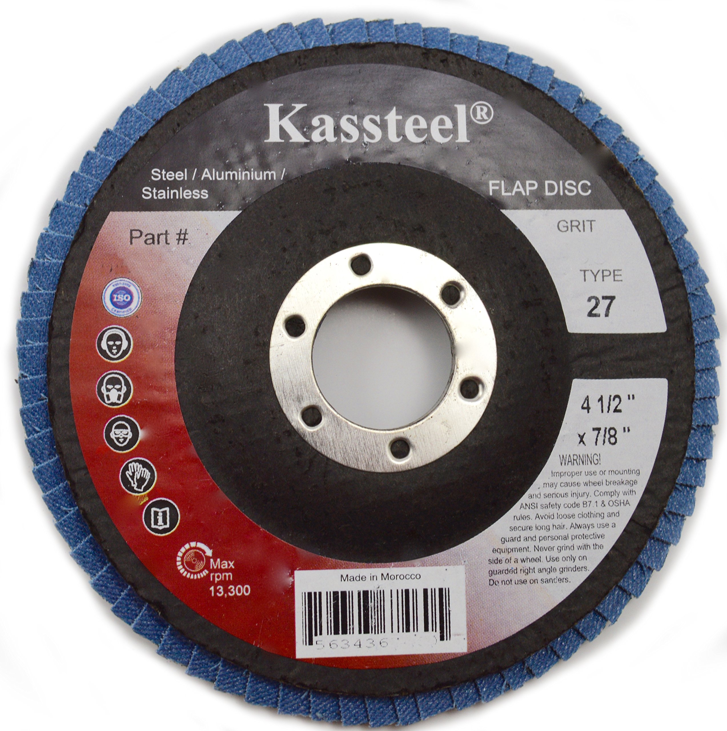 Disques abrasifs Zirconium Bleu haute densité grain 60 meuleuse T27 Jumbo