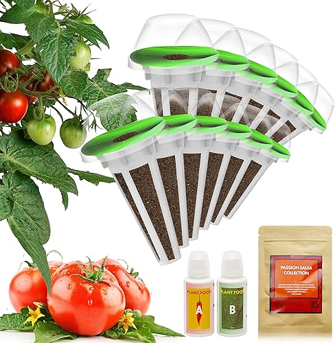 Seed Starter Pod Kit Plant for Hydroponics Growing System, Seed Starting Pod Kits for Indoor Garden, 12-pod ((350+ Seeds, Red &Golden Heirloom