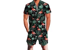 AIDEAONE Mens Rompers: Conquer Casual Style with Comfort