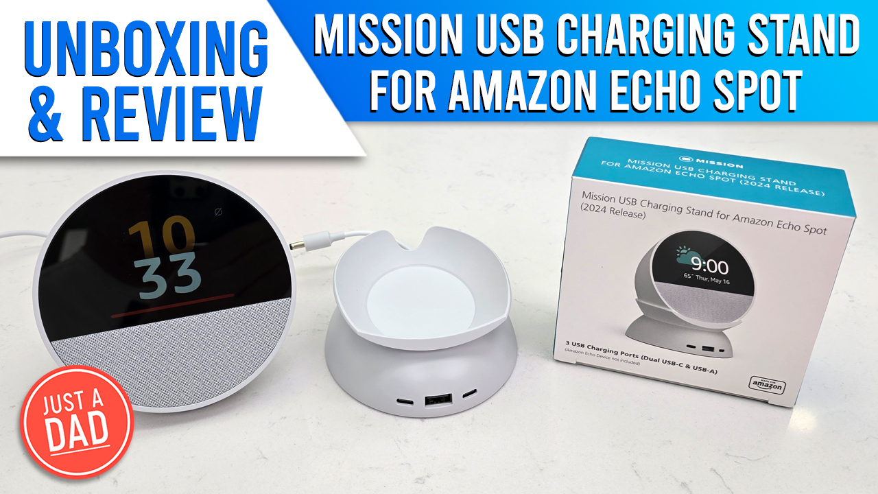 Watch UNBOXING REVIEW Mission Charging Stand for Amazon Echo Spot