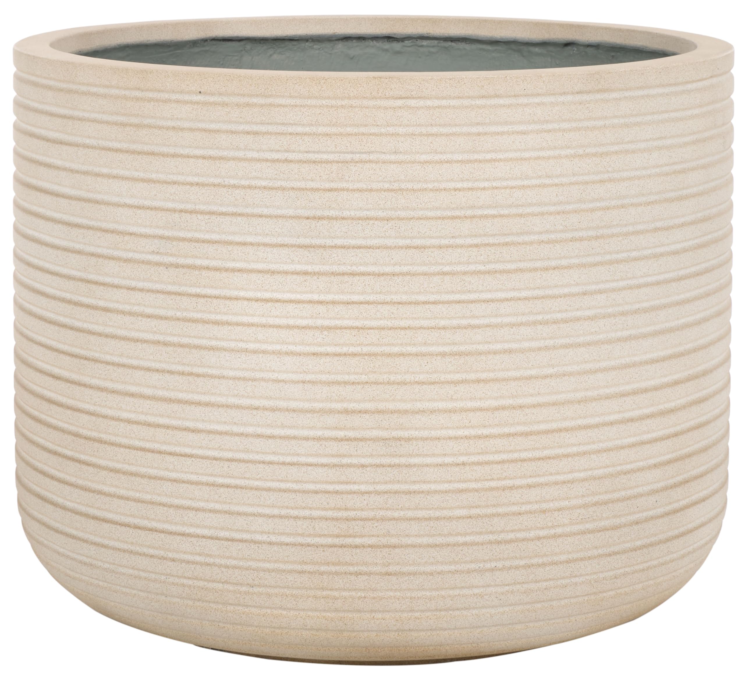 SAFAVIEH Ficonstein Pflanzgefäß, Beige, 58 x 58 x 46 cm