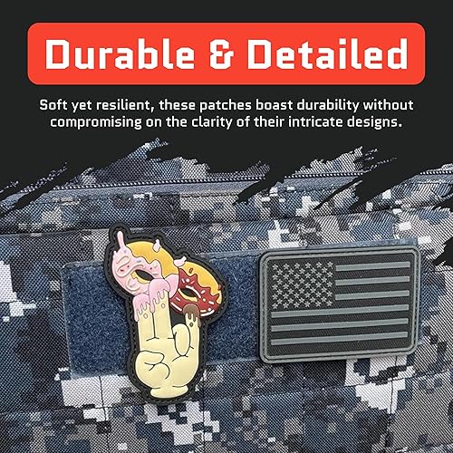 Miniatura 152 de Don't Be A Salty Creative Humor - Parche táctico militar para moral, divertidos parches tácticos, cierre de gancho y bucle de goma de PVC, parches