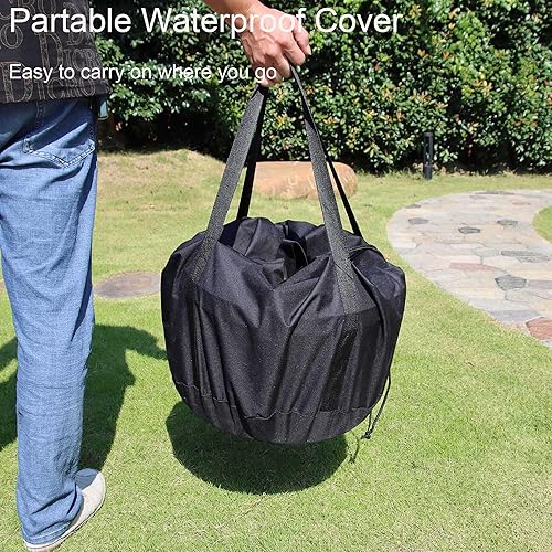 Miniatura 5 de Hoguera sin humo, portátil, ligera, con bolsa, estufa de leña para patio trasero, jardín, picnic, campamento, hoguera