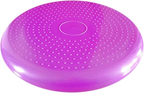 Miniatura 3 de AppleRound Inflated Wobble Cushion with Hand Pump, Air Stability Board (Extra Thick), Core Balance Disc for Adults, Sensory Wiggle Seat for Kids,