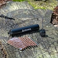 Vista 2 de Granite Suture Kit de tapones para neumáticos, kit compacto de reparación de neumáticos de bicicleta plana sin cámara con 2 tapones de neumáticos