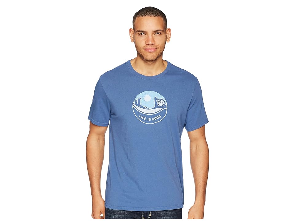 

Life is Good Jake Hammock Circle Smooth Tee (Vintage Blue) Men's T Shirt