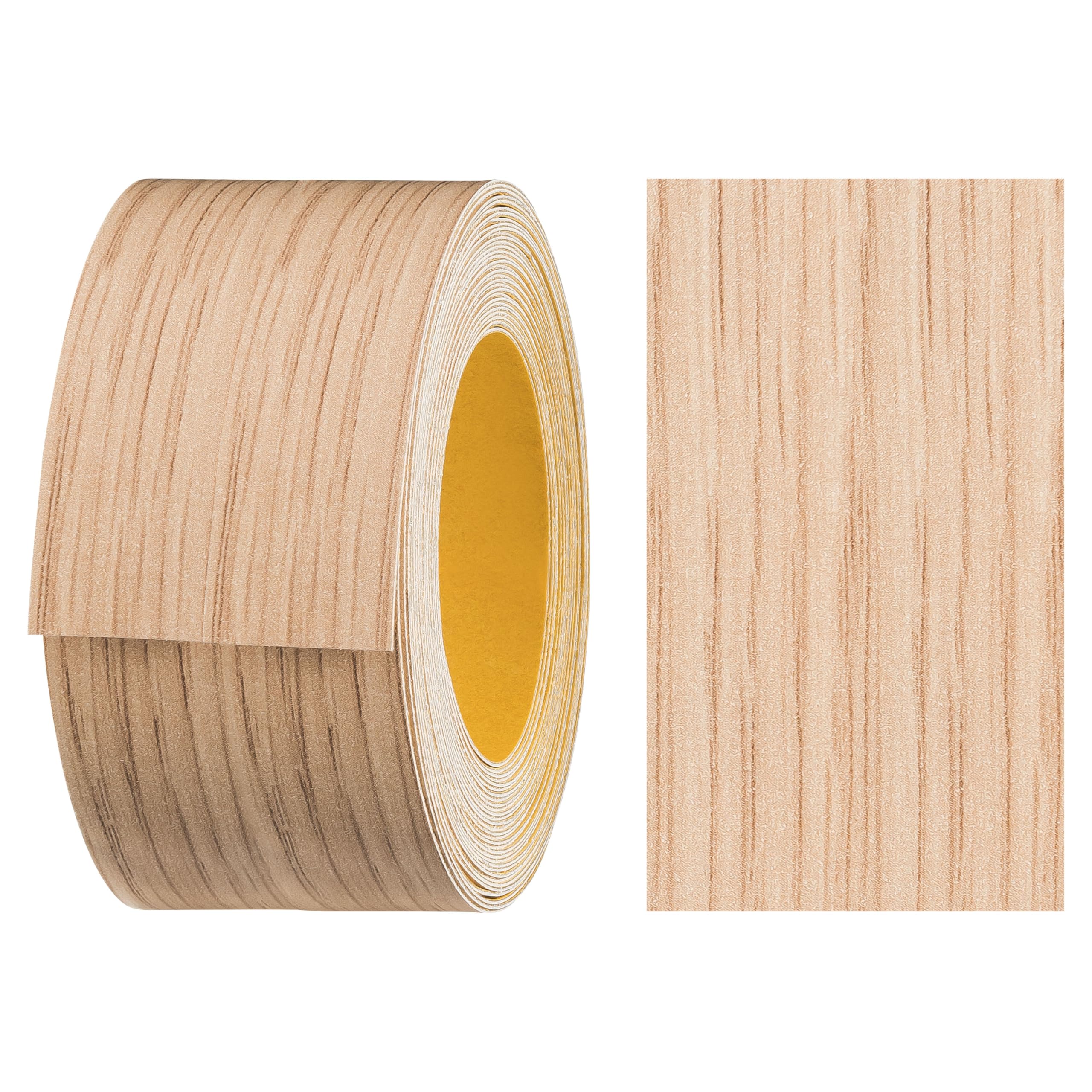 haggiy Self-Adhesive Melamine Edge Band 40 mm x 5 m | Edge Band for Furniture | Secure Fixing Without Ironing | Heat-Bonding Edge | Veneer for Shelves and Wood Panels (Lindber Oak)