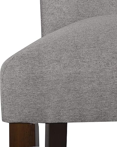 Miniatura 7 de HomePop Parsons Silla de comedor tapizada clásica, paquete individual, color gris